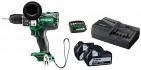 Akku-Bohrschrauber-Set HIKOKI DS18DBL2 m. 11-tlg. Bitset