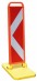 Klapp-Bake rechts-/linksweisend Pfeilform rot-weiß Schraffenfolie
