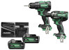 Akku-Bohr-/Schlagschrauber-Set HIKOKI DS18DE + WR18DH